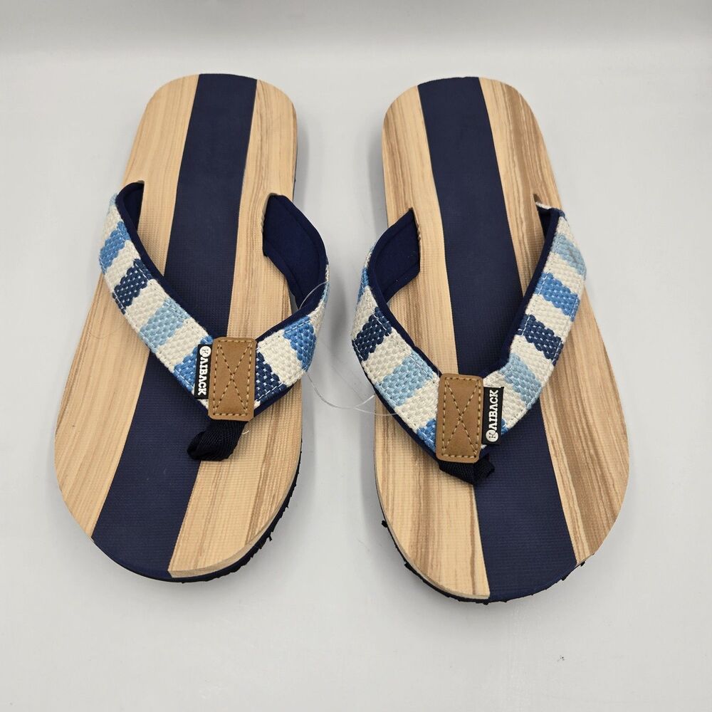 NWOT Men's Kaiback Surfside Beach Sandal Casual Comfort Outdoor Flip Flop Sz 11